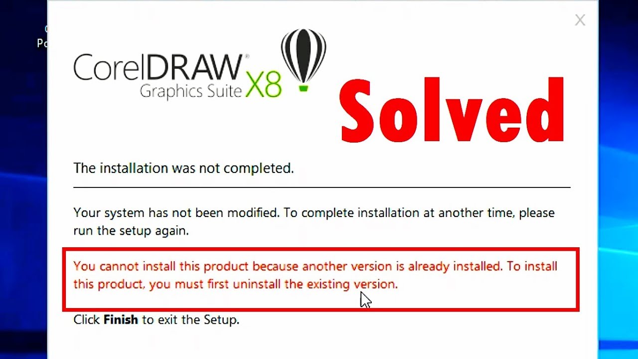 How To Fix Coreldraw X8 Graphics Suite Installation Error Complete Tutorial Youtube