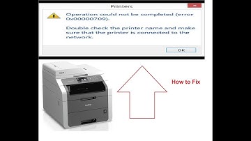 operation could not be completed 0x00000709 Printer Error Solution