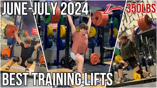 BEST LIFTS | June-July 2024 | 272kg/600lb Total, 159kg/350lb Split Jerk, 182kg/400lb x 5 Back Squat