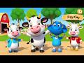 Baby Cow Sells Fresh Milk at the Market | Funny and Fun Kids Nursery Rhyme Adventure