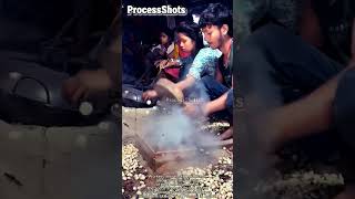 Lotus Seeds Are Roasted Into Crunchy Makhana Using Traditional Methods #worker #process