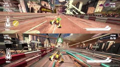 Wipeout Omega Collection - Split Screen Gameplay ( 2 Player ) - PS4 Pro