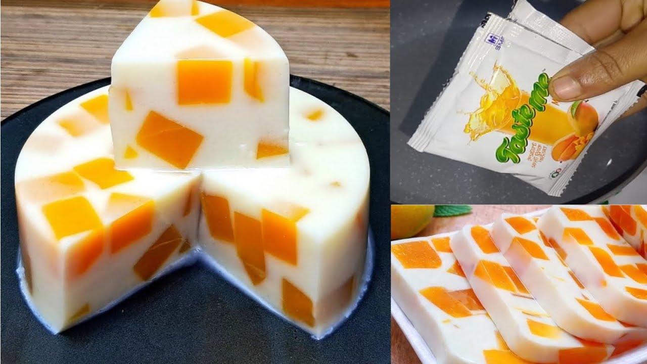 মাএ ৫ টাকার Thing দিয়ে কলিজা ঠান্ডাকরা পুডিং রেসিপি / Mango Milk pudding recipe / Mango Milk Dessert