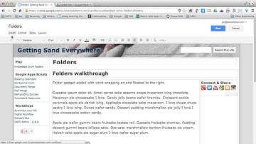 In a Minute: Embed Drive Folder in Google Sites