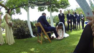 Vic  Sam Wedding  Foot Wash