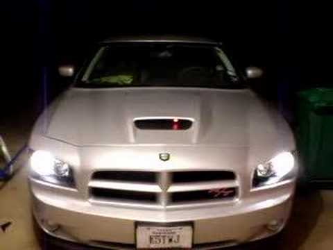 knight rider lights on hood scoop - YouTube