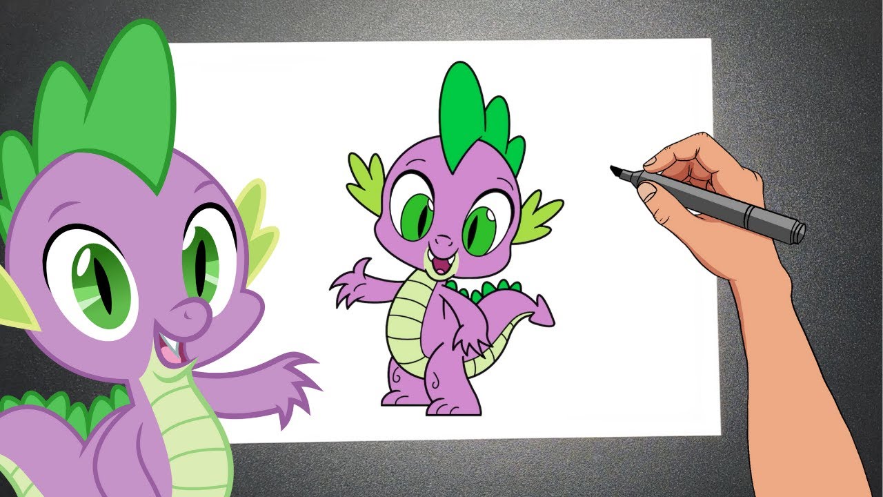 COMO DESENHAR O SPIKE (MY LITTLE PONY) Passo a Passo Fácil YouTube