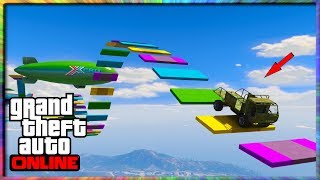 [GTA5] - thực hiện pha mạo hiểm - PARKOUR Trên Cầu Vồng  - screenshot 4