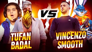 After Long Time 😦 Tufan & Badal Vs Smooth & Vincenzo 🤯- Garena Free Fire 🔥