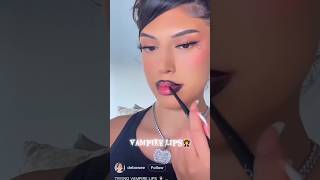 Vampire lips tutorial 🧛‍♀️  #redlips#ombrelips #halloweenmakeup #halloween #makeup #liptutorial