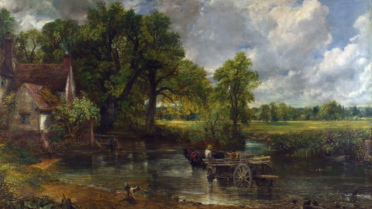 The Hay Wain | Medieval village life | John Constable | Nature Scenery Paiting