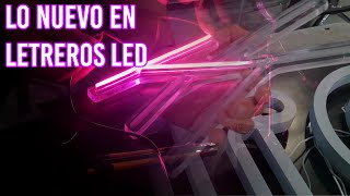 LETRERO LED SIN CABLES A LA VISTA |  ACRILICO CON SURCO | COMO HACER UN LETRERO LED