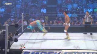 Springboard Back Elbow reversed into German Suplex