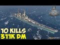 World of warships  missouri  10 kills  311k damage  replay gameplay 4k 60 fps