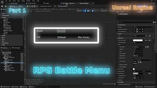 RPG Battle Menu System in Unreal Engine | Part 1 - Action Menu