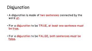 Conjuctions and Disjunctions