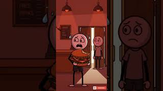 FREE BURGER = BIGGEST MISTAKE 😂#stickman #comedy #viral #funny #shorts #animation#viralshorts
