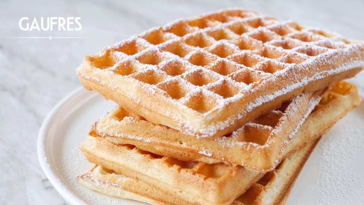 Les Meilleures GAUFRES moelleuses et croustillantes - Une Recette facile et inratable