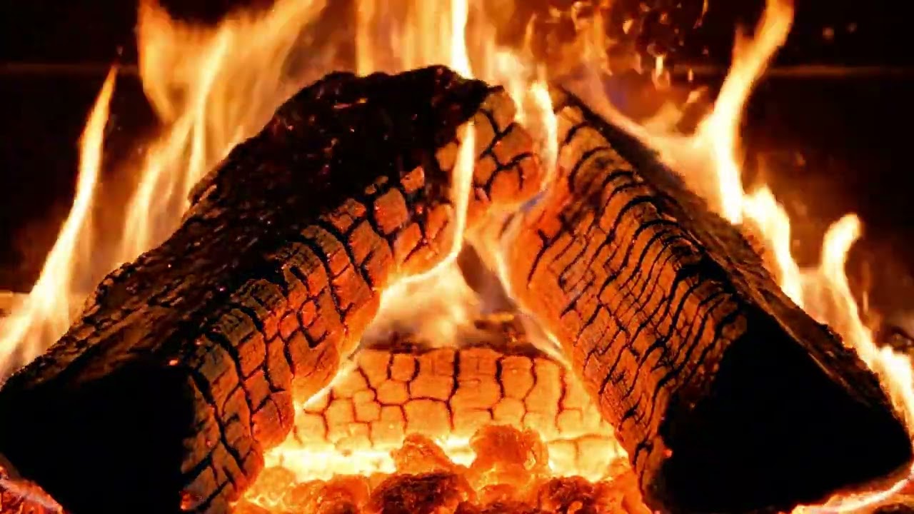 Crackling Wood Fire | Cozy Log Cabin | Deep Sleep & Warm Ambience | No Ads