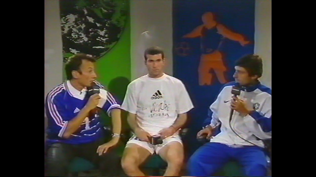 Foot - Finale coupe du monde avant & après match - Canal + 1998