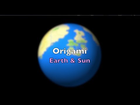 Планета земля оригами