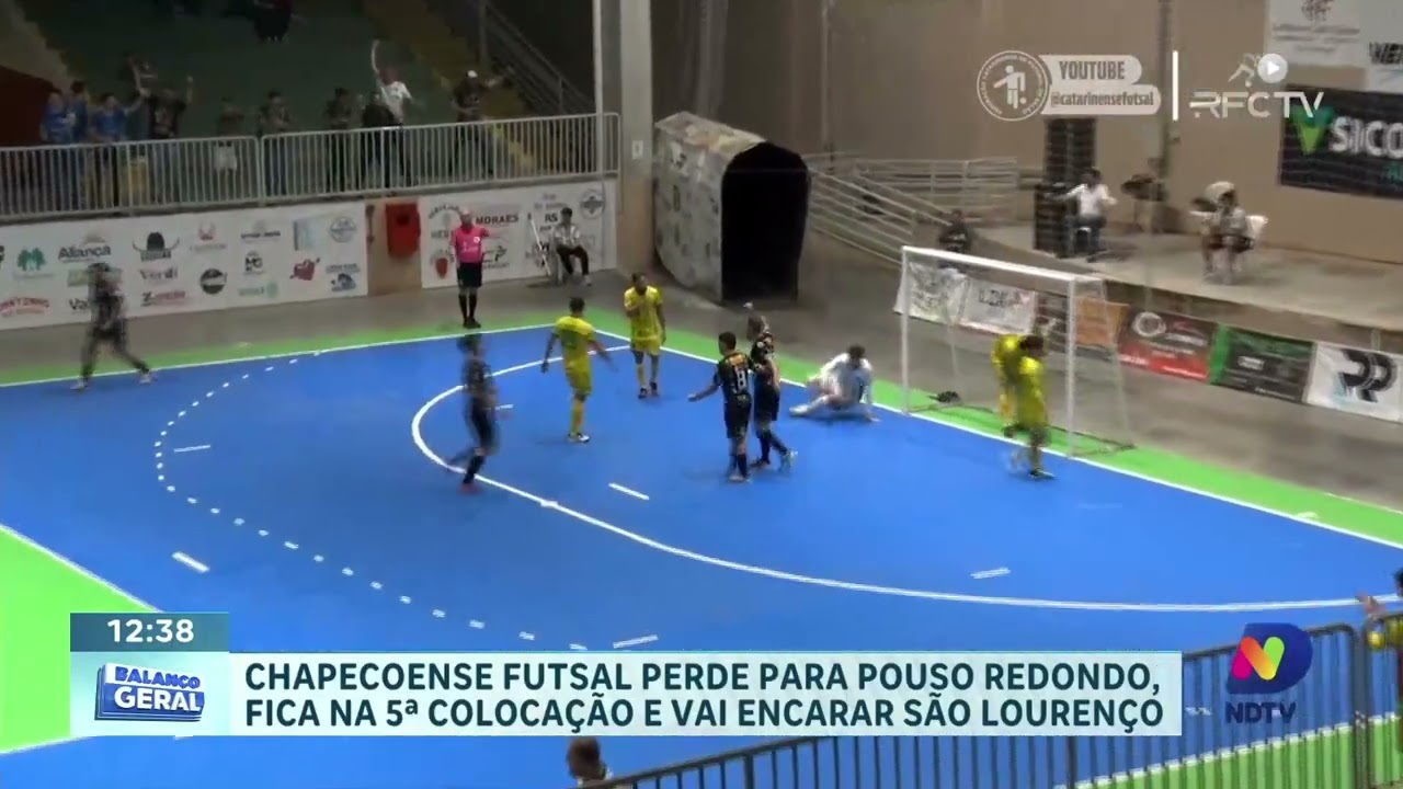 Chapecoense Futsal perde para Pouso Redondo e fica em 5º no Estadual