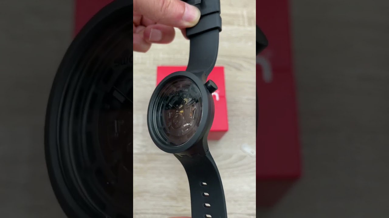 Swatch C-BLACK Bioceramic Watch SB03B100 