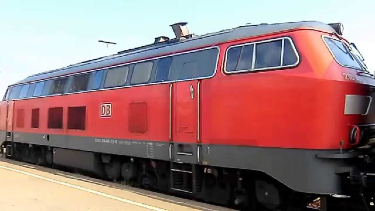 Motorstart der Ulmer 218 456 (MTU 16V 4000 R41)