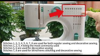 HIROBOT FHSM 520A Sewing Machine Partial Function Description