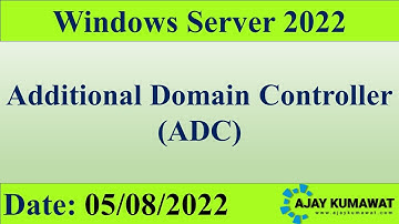 Additional Domain Controller in Windows Server | How to Create ADC in Server | Windows Server 2022