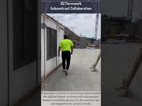 2026 GZ Formwork Pty Ltd Formwork Labour Subcontract Collaboration Opportunity 