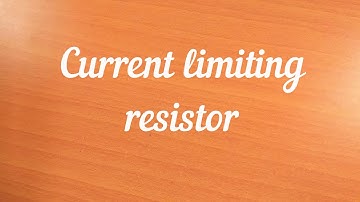 Simple LED circuit with current limiting resistor