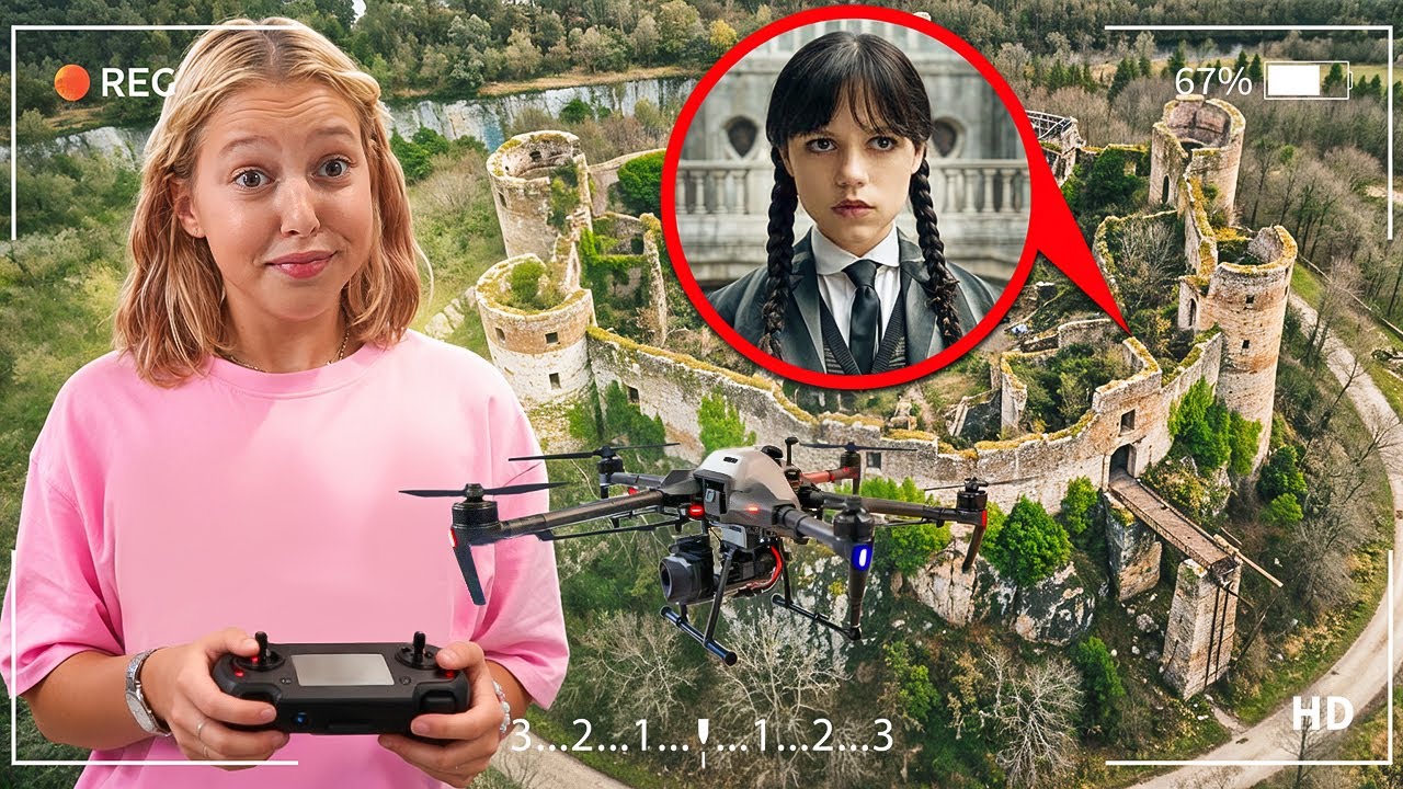 Наш дрон нашел Уэнсдей Аддамс!