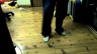 chris shuffliling hard