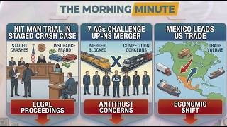 Hit Man Trial in Staged Crash Case, 7 AGs Challenge UP-NS Merger, & Mexico Leads US Trade