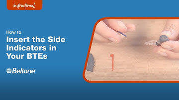 How to Insert Side Indicators in BTE Hearing Aids | Beltone