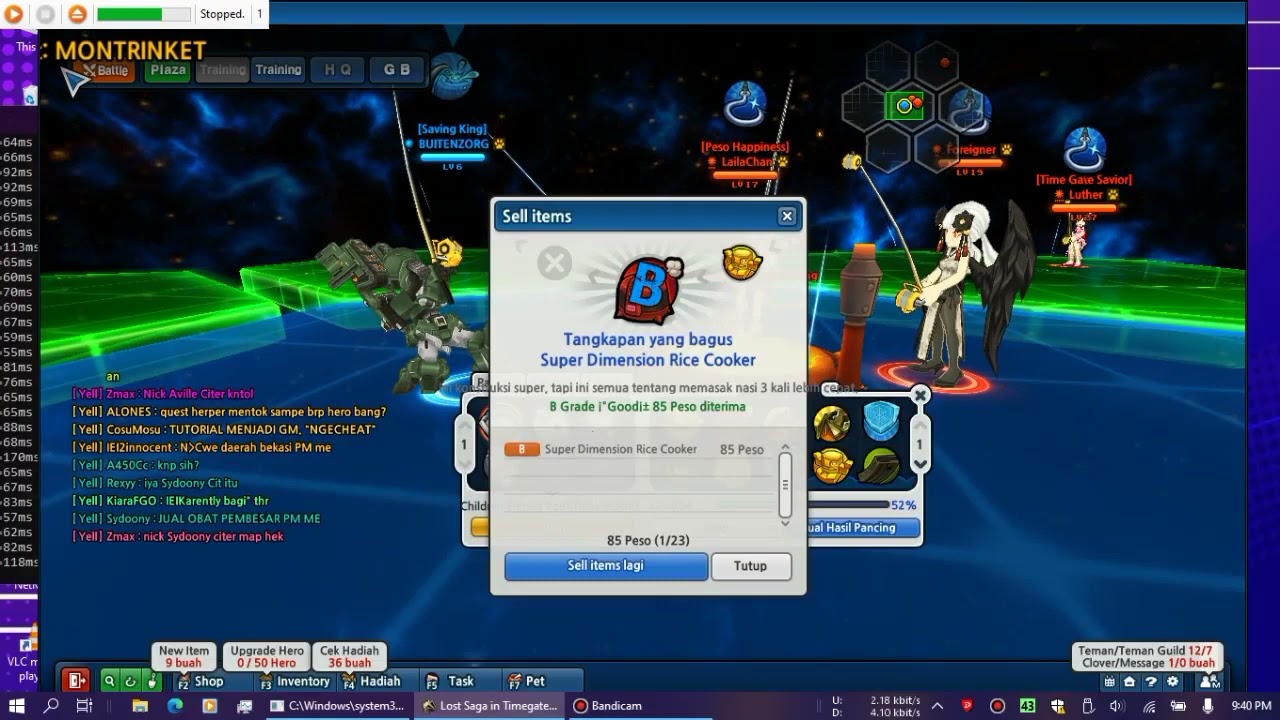 INIKAN YANG KALIAN TUNGGU-TUNGGU || SCRIPT MACRO AUTO SELL HASIL PANCINGAN || LOST SAGA ORIGIN