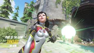 Badass D.Va ultimate on Eichenwalde just a bit too late