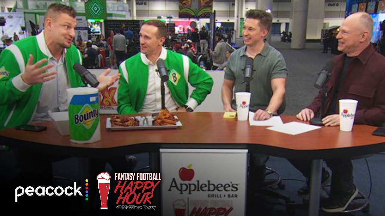 Gronk and Drew Brees reveal their top five QBs and TEs | Fantasy Football Happy Hour | NFL on NBC