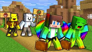 RAINBOW JJ & Mikey Got KICKED OUT of the POOR VILLAGE in Minecraft (Maizen)