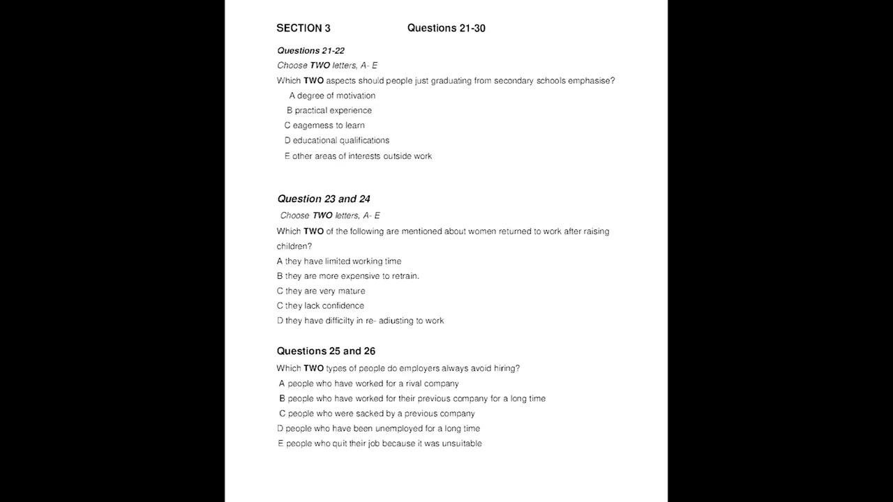 IELTS LISTENING REAL TEST 1 7