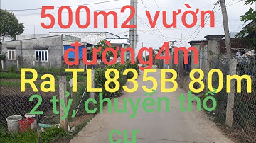 500m2 vườn 2 tỷ l Đường liên xã 4m l Cho chuyển thổ cư l Phước Hậu-Cần Giuộc l 0899489216