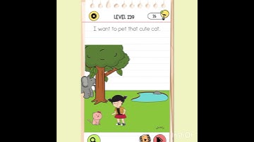 BRAIN TEST 4 #NEWLEVEL 239 #I want to pet that cute cat