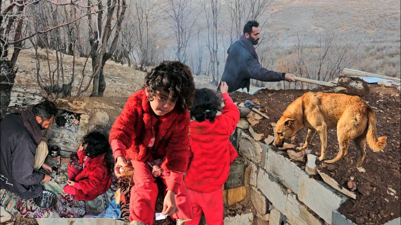 Mustafa repairs an abandoned hut+buys things for Sinaz with the money he earns!