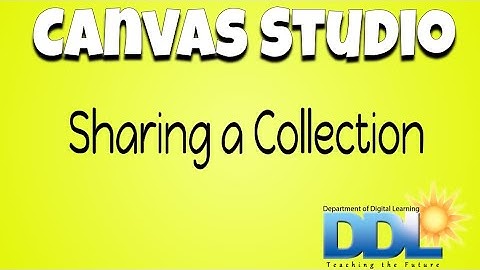 Canvas Studio: Sharing a Collection