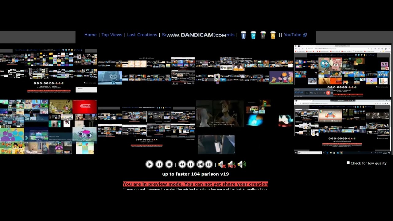 up to faster 184 parison