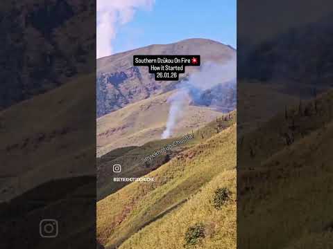 Southern Dzukou On Fire It Started Small Viral Dzukoufire Southerndzukoufire Wildfire 