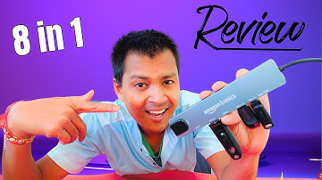 Amazon Basics USB-C Hub 8 in 1 Unboxing and Review | USB Hub unboxing 2024