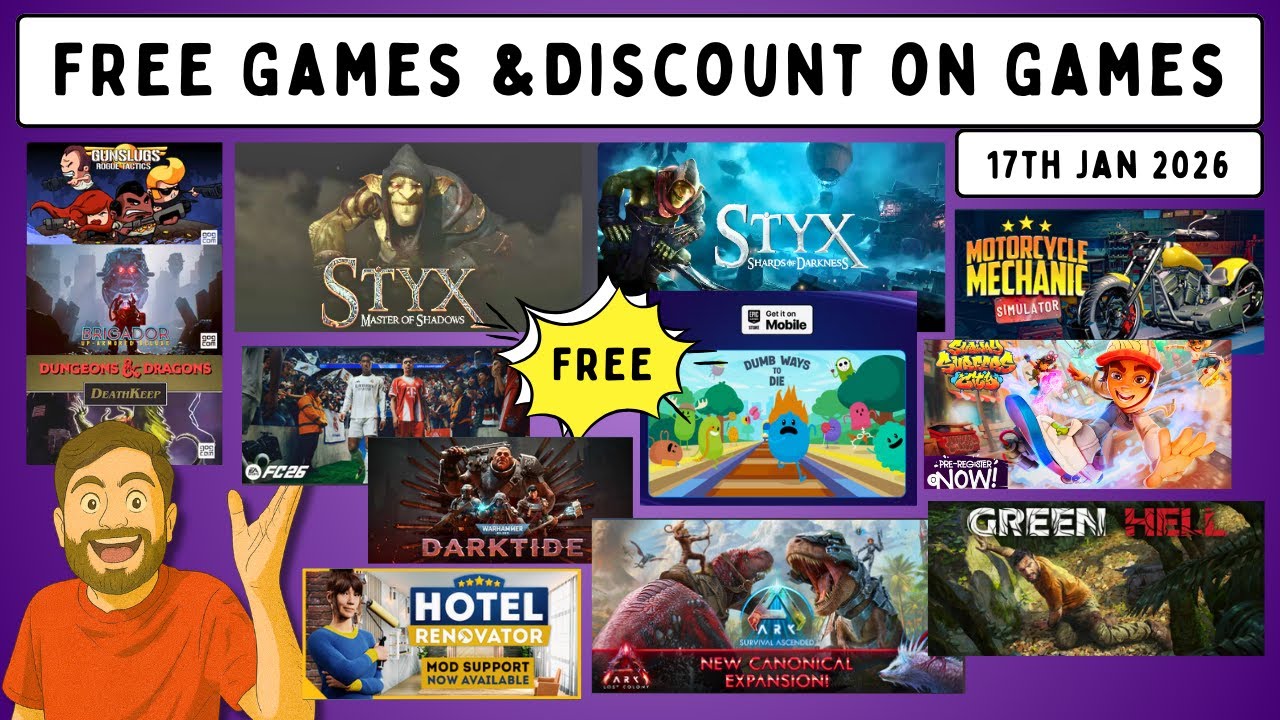 Claim This Weeks FREE & Discount on Games - 17th Jan 2026🔥