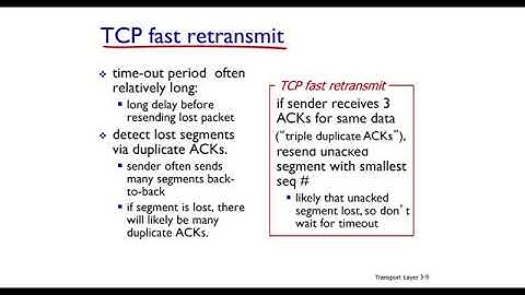 Chapter 3, Transport Layer: Part 3